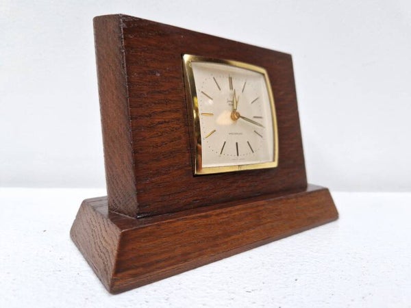 Junghans BIVOX Alarm Clock Teak, 1960s