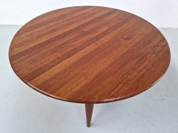 Solid teak Danish Modern coffee table by A. Mikael Laursen, Denmark ca 1960