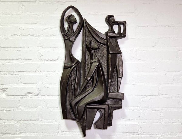 Ceramic Wall Art Piece by Paul Vermeire, Belgium 1960s