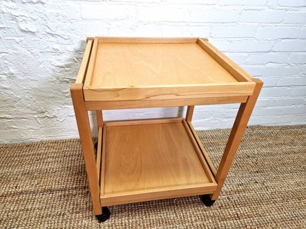 Vintage Beech Trolley by Hyllinge Møbler, Denmark 1980s