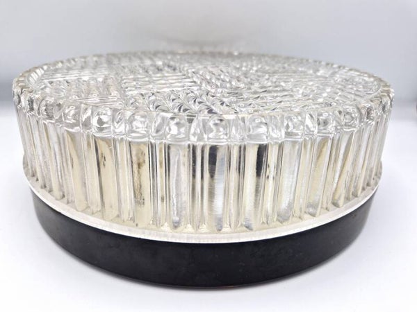Midcentury XL Two Bulb Glass Ceiling Light