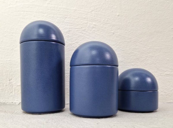 Set of 3 Lidded Jars by Pino Spagnolo for Sicart, Italy 1970s
