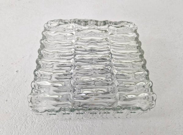 Vintage XL Hustadt Glass Ceiling Light, 1960s