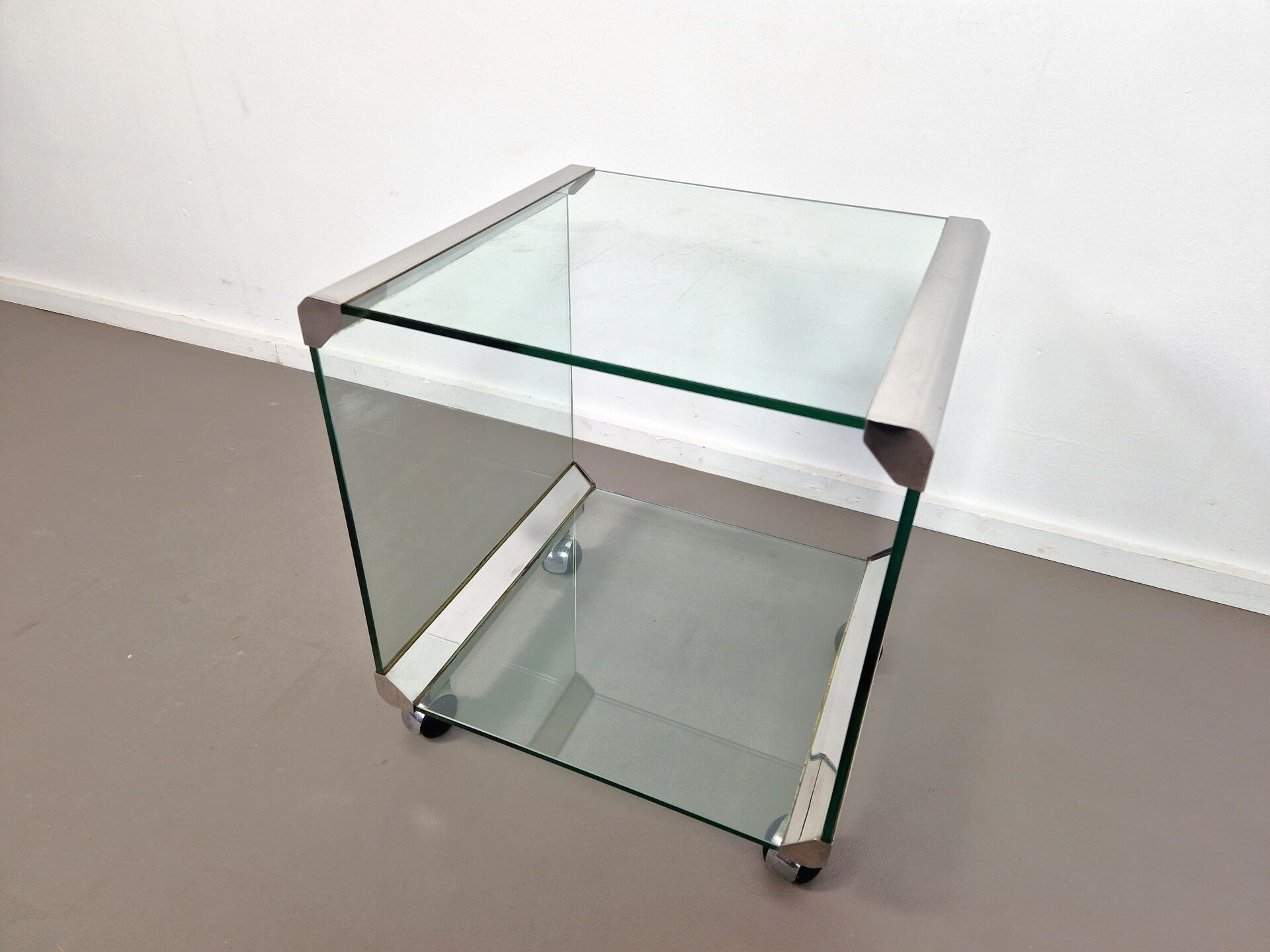 Gallotti & Radice Side Table Trolley, 1980s