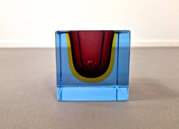 Murano Sommerso | Glass Cube | 1960s