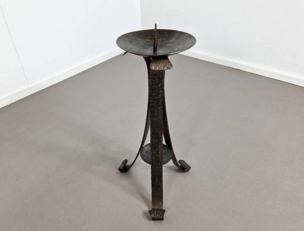 XL Brutalist Candle Holder | Wrought Iron