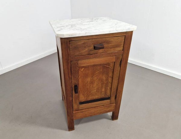 Art Deco Night Stand | Hall Cabinet | Marble Top