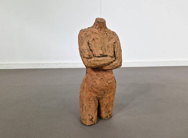 Vintage Terracotta Sculpture | Female Torso