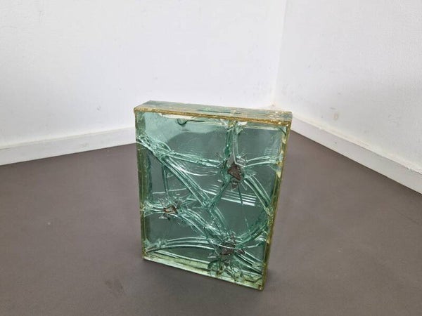 Vintage Glass Sculpture | 1980s