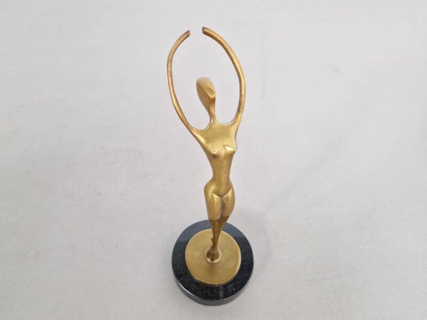 Vintage Brass Dancer Figurine | Ballerina