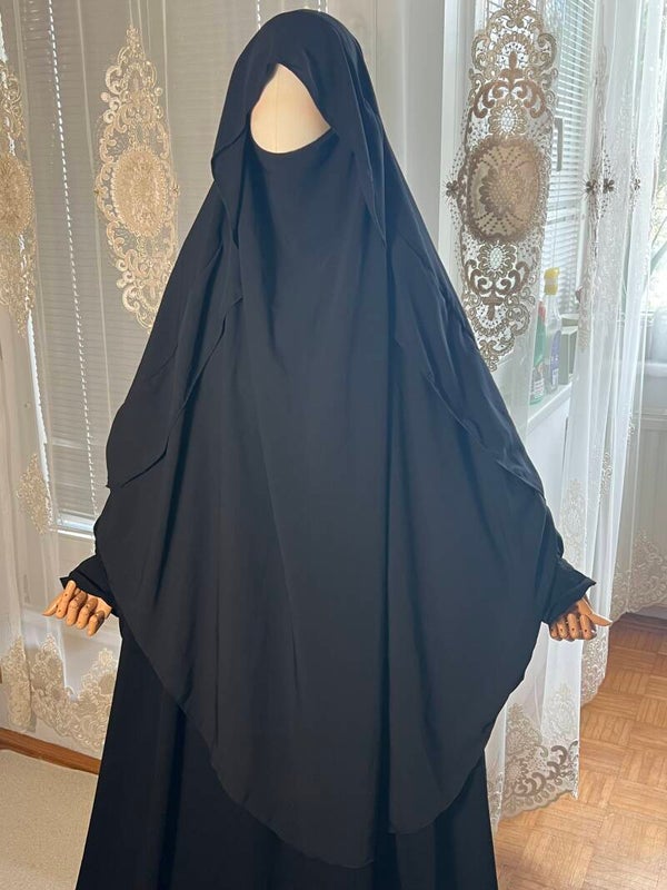 Maxi Khimar Cap Schwarz
