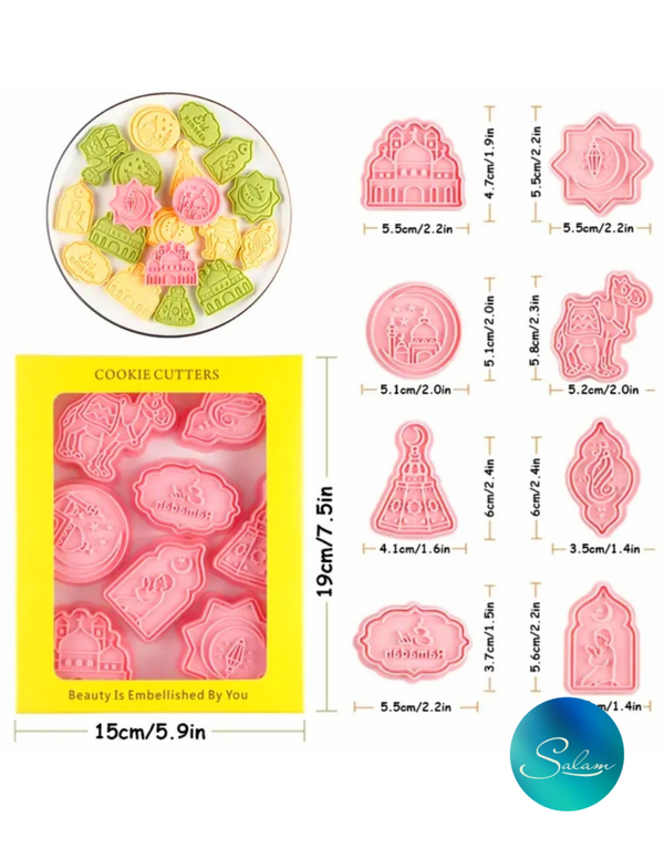 Keksausstecher mit Schablonen, 16teilig