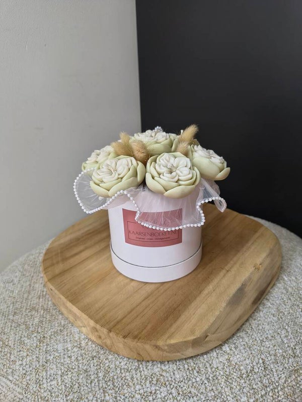 Lotus boeket Mint-Wit - Direct leverbaar