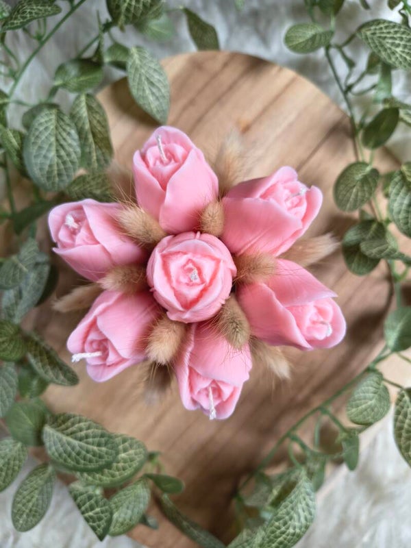 Mini Tulpenboeket Roze - Direct Leverbaar