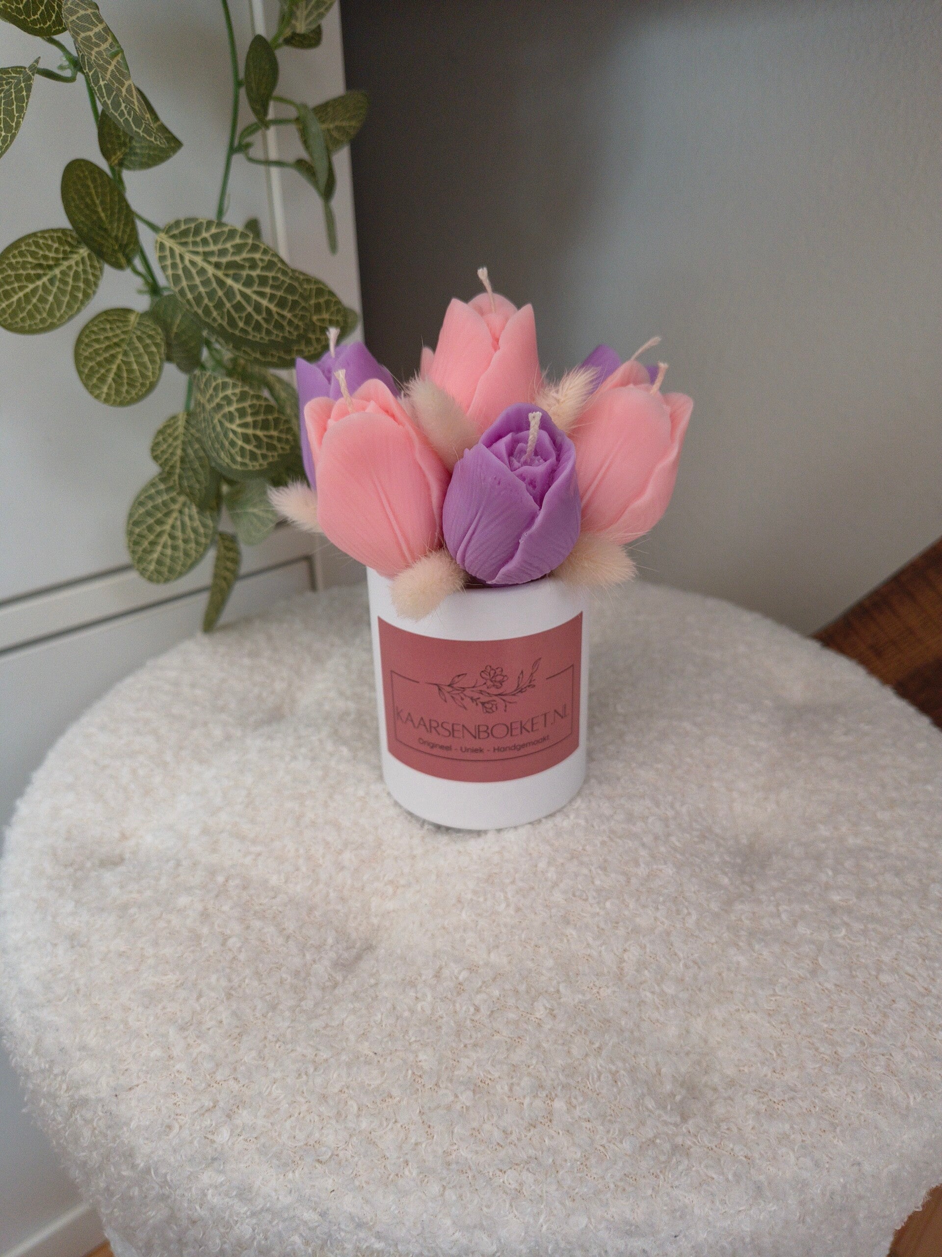 Mini Tulpenboeket Roze-Paars - Direct leverbaar