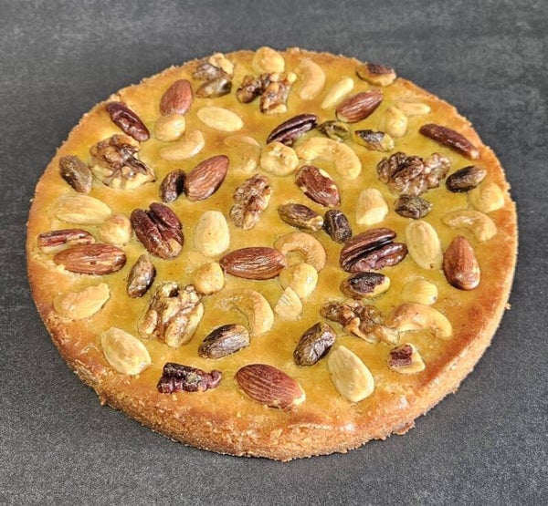 Boterkoek-noten taart