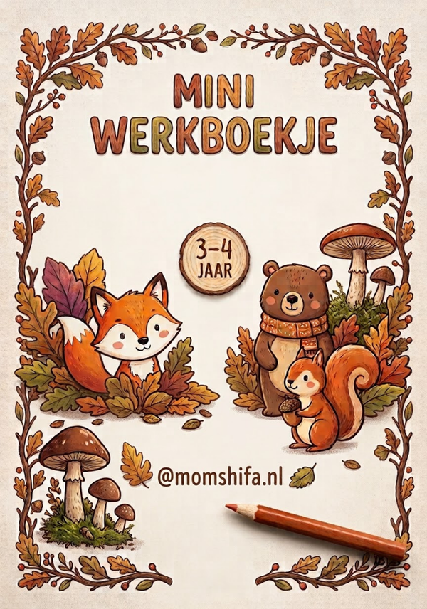 Mini Werkboekje Thema Herfst (3-4 jaar)