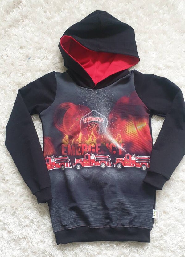 %Sale % Hoddie " Firefighters" Gr. 134/140
