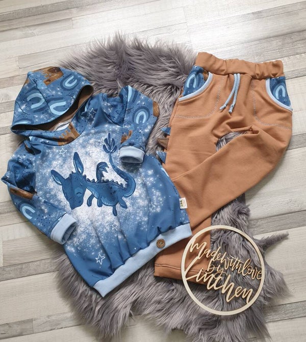 Set Hoodie & Hose " Drachenstark",GR.104-110