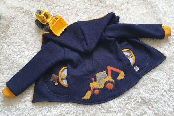 Wollwalk Jacke " Bagger", Gr.116-122