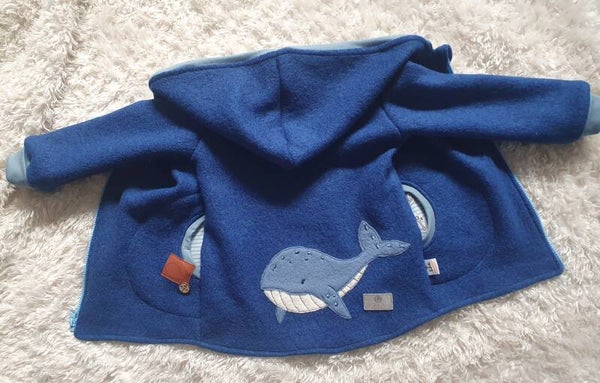 Wollwalk Jacke " Wal" ,Gr.98/104