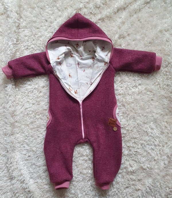 Wollwalk Overall " Drachen", Gr.92-98