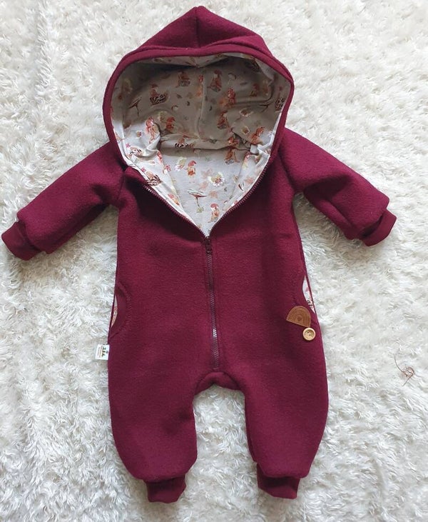 Wollwalk Overall " Zwerge im Wald " ,GR.80-86