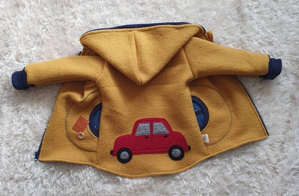 Wollwalk Jacke " Auto ", Gr.86-92