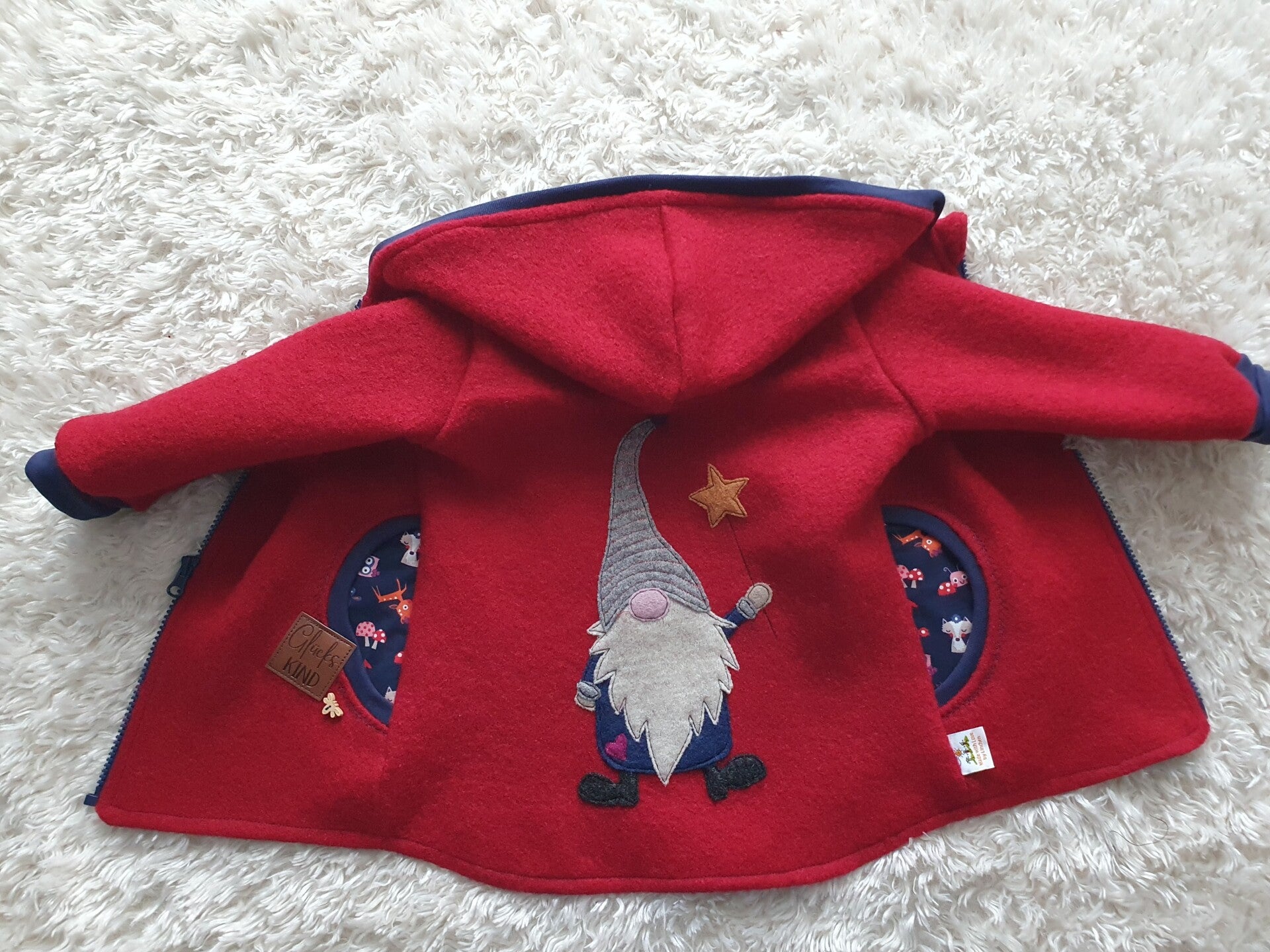 Wollwalk Jacke "Wichtel",GR.80/86