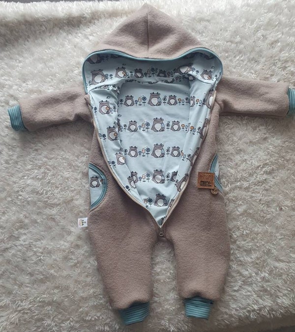 Wollwalk Overall " Mini Monster " GR.86-92
