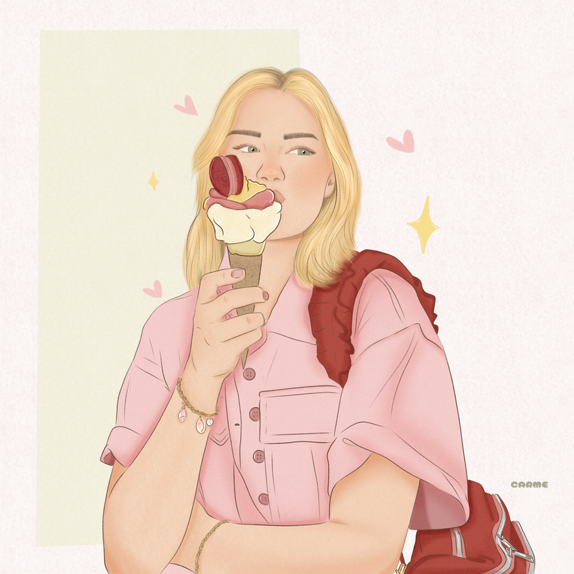 Ilustración Línea fina DIGITAL ✨