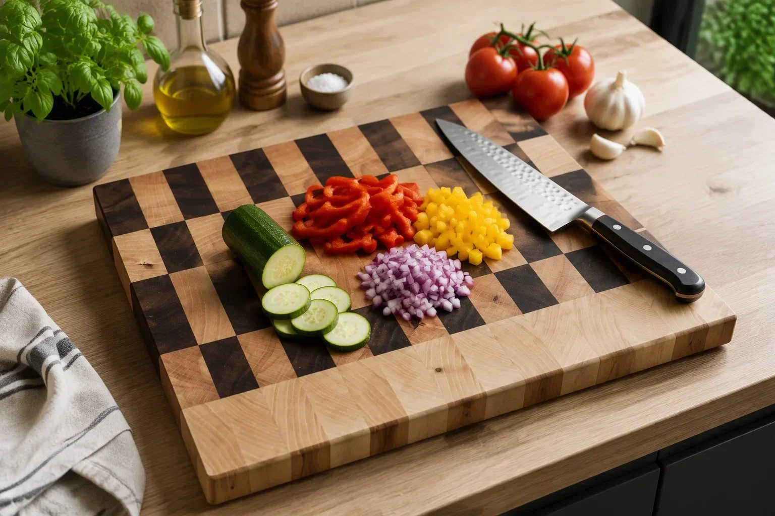 Planche Essentiel en bois de bout pour les découpes du quotidien