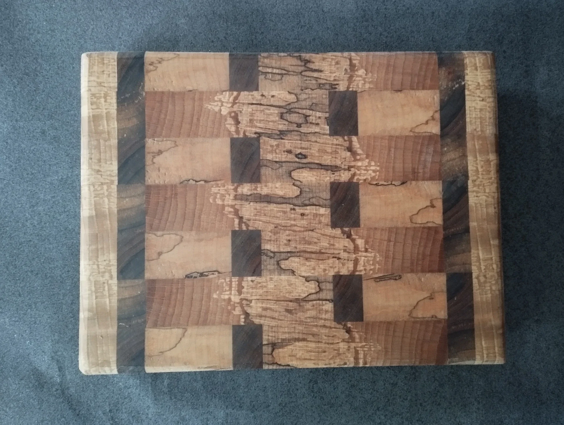 Ardoise - Dessous de plat en bois de bout