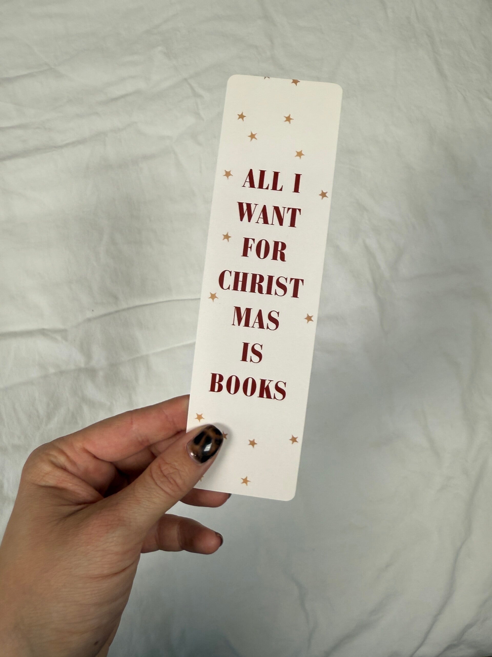 Boekenlegger - All I want for christmas is books
