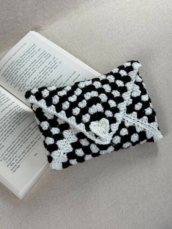 Booksleeve Wit/Zwart