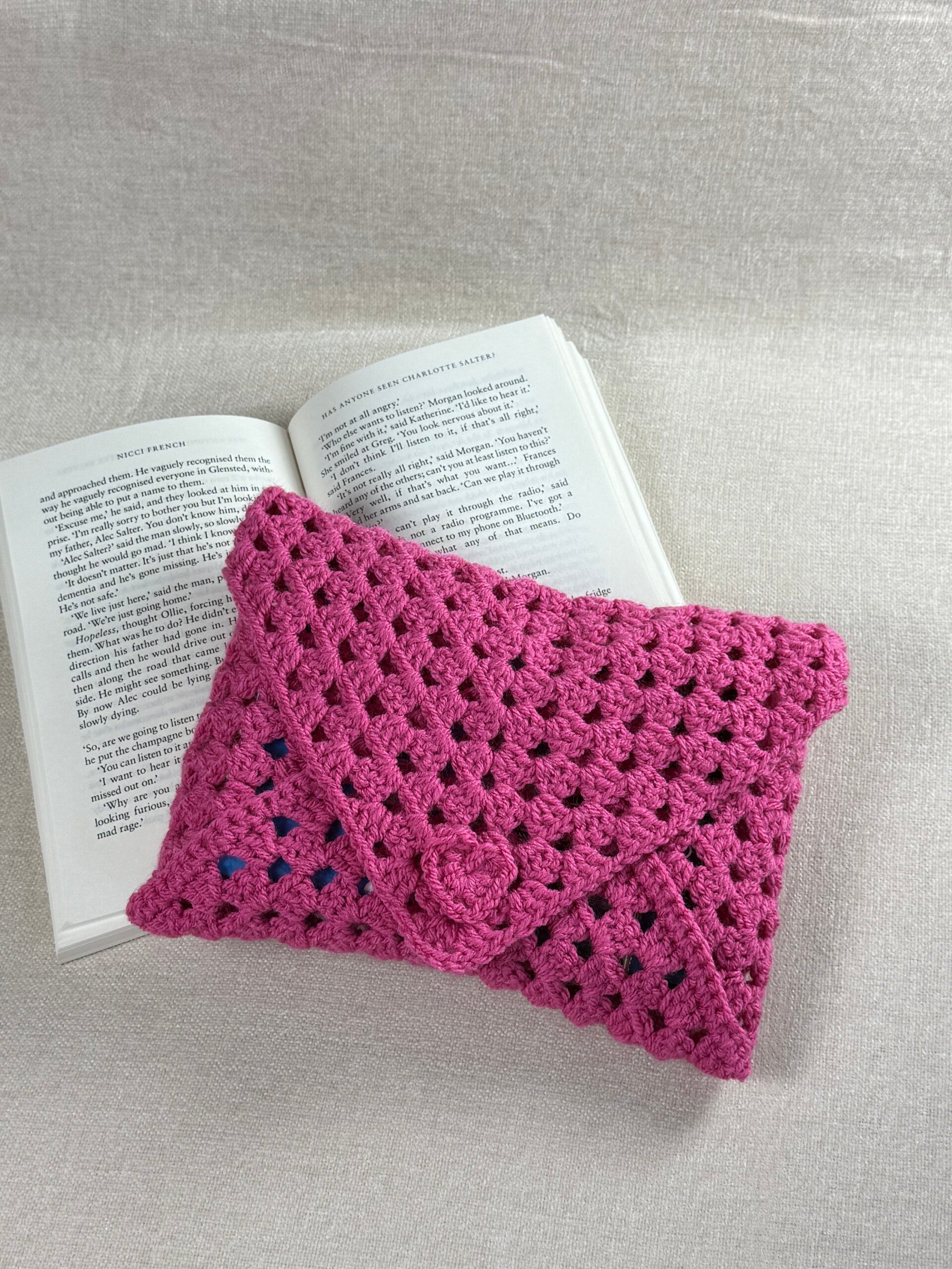 Booksleeve Donker Roze Large