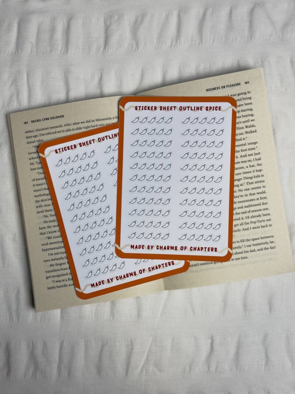 Sticker Sheet Outline Spice