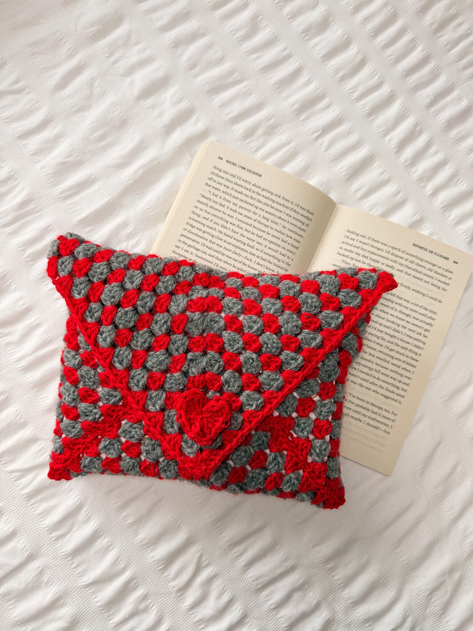 Booksleeve Rood/Grijs