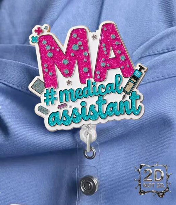Medical Assistant Badge Reel Plain