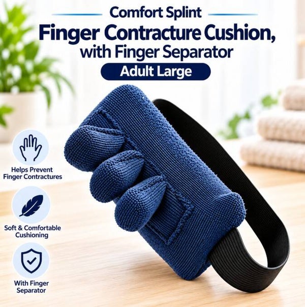 Hand Finger Contracture Cushion with Finger Separator