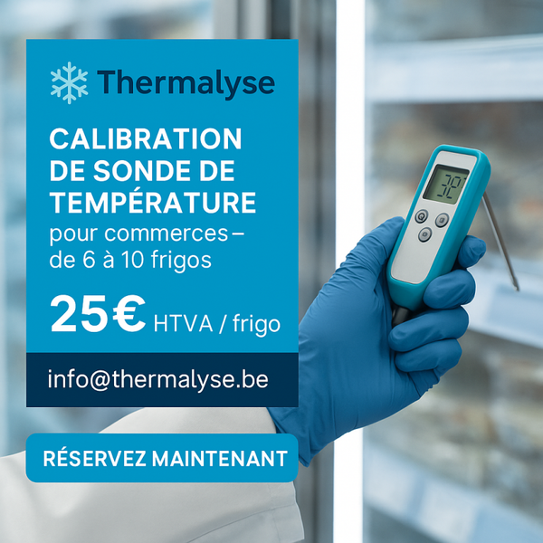 Calibration de température Pour commerces alimentaires – de 6 à 10 frigos