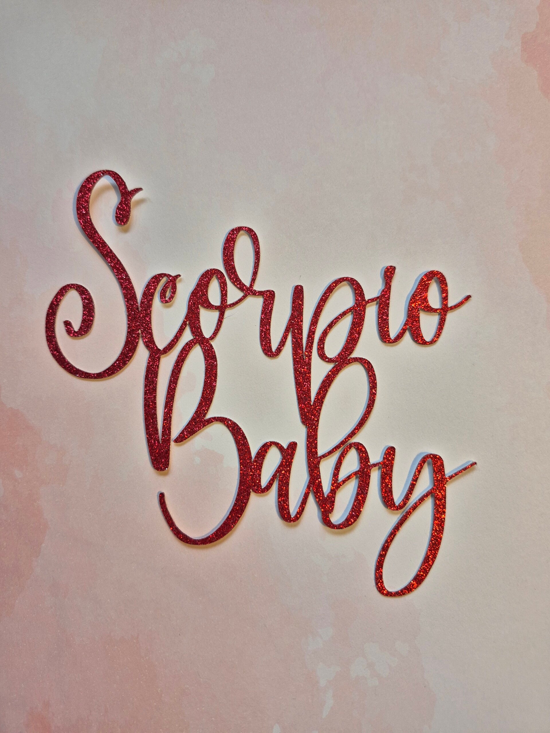 Scorpio Baby GlitterRood