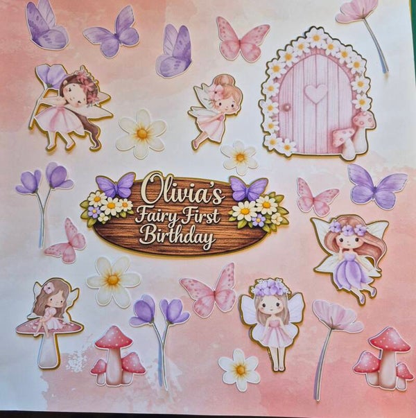Fairy First Birthday Decoset