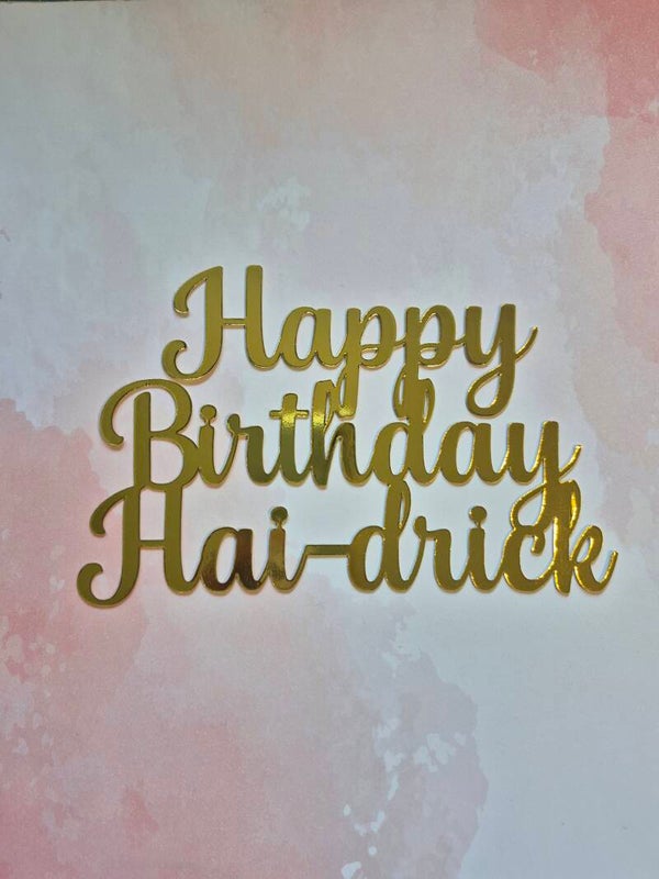 Happy Birthday met naam