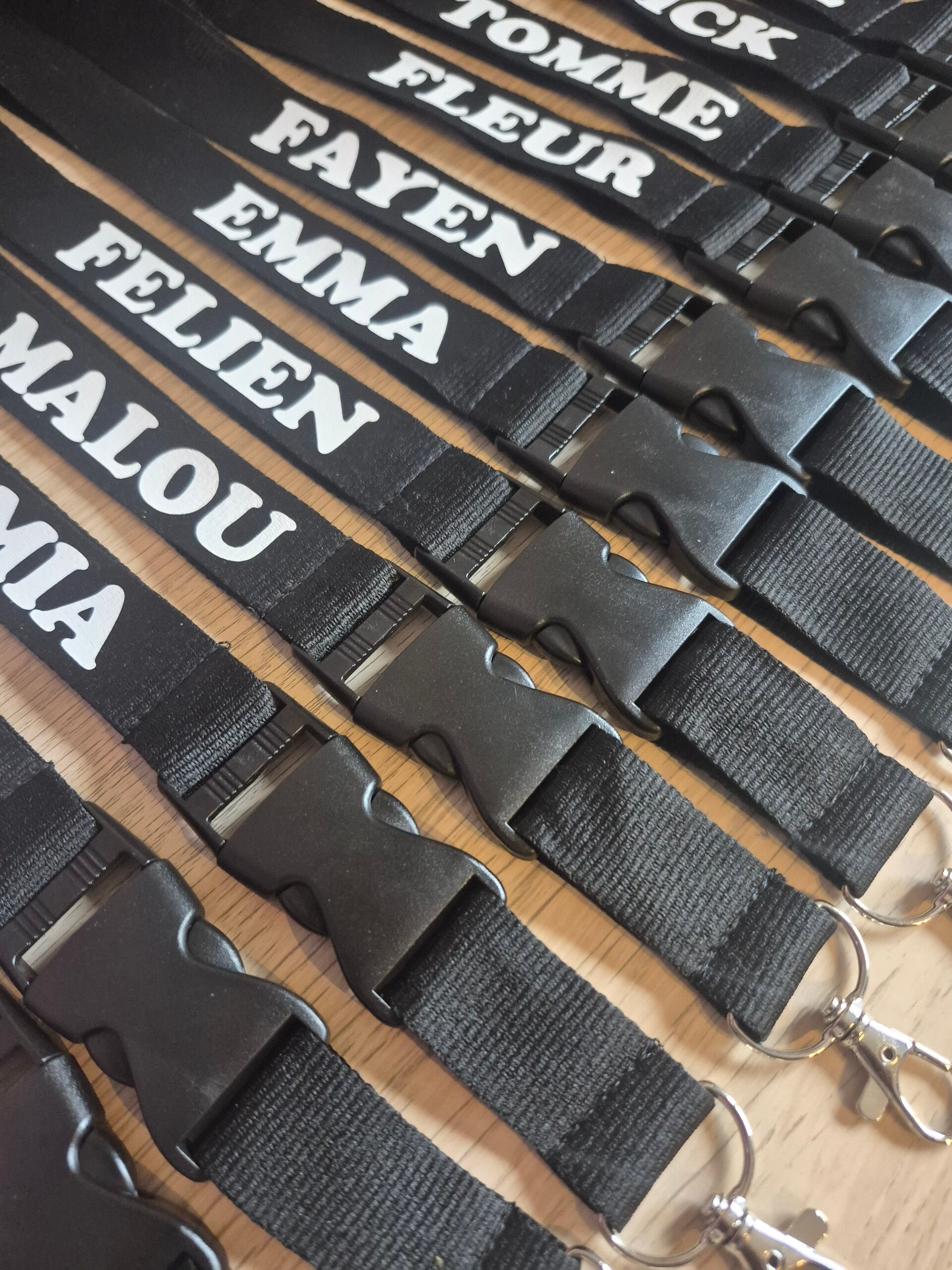 Keycord/Lanyard 25mm Breed Zwart