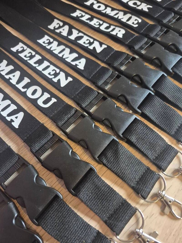 Keycord/Lanyard 25mm Breed Zwart