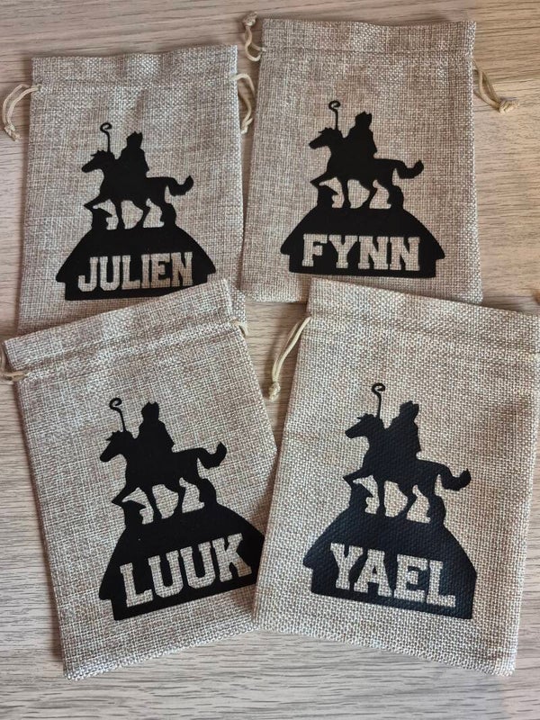 Pepernoten‑zakje met naam