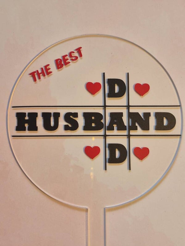 The Best Dad Husband TaartTopper