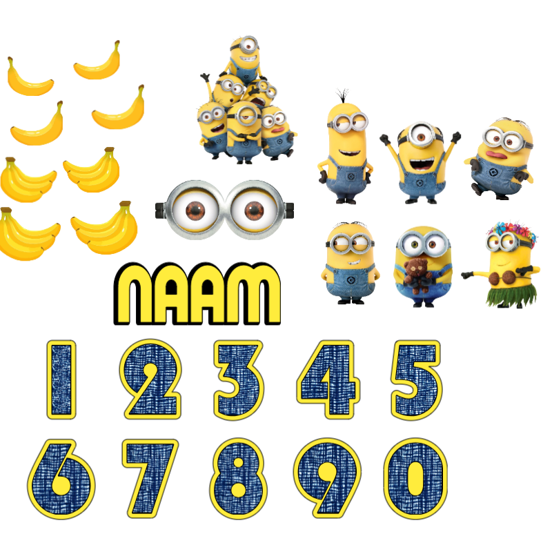 Taart Deco Set > Gele Rakkers