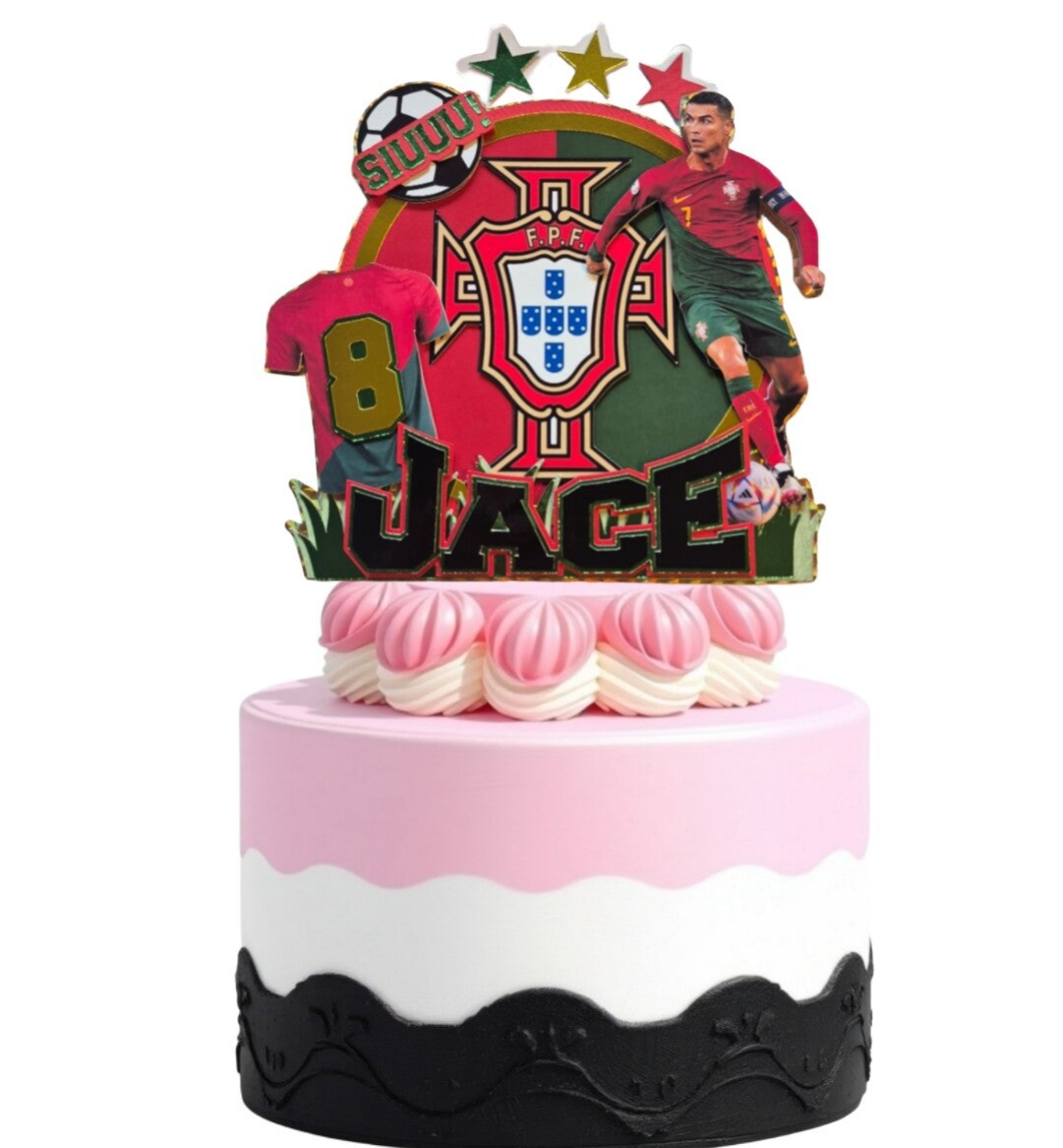 Portugal Ronaldo TaartTopper